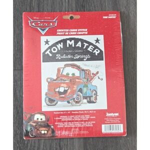 VTG Disney Pixar Cars Tow Mater Counted Cross Stitch Kit by Janlynn #1135-34